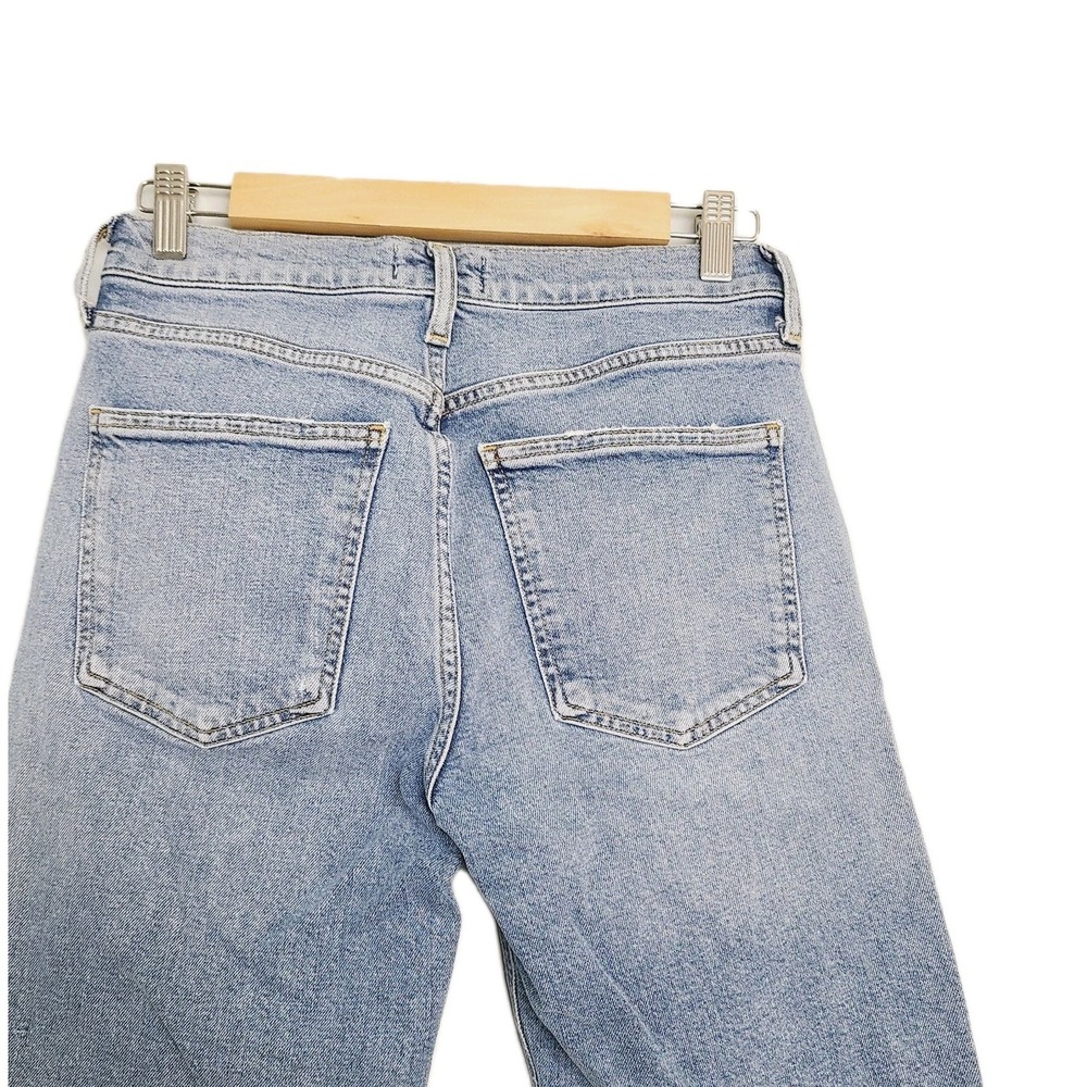 Agolde Straight Leg Jeans in Light Blue Wash - Picture 5 of 13